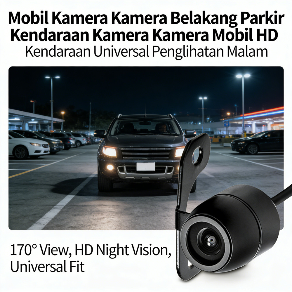 Kamera Kendaraan HD Kamera Parkir Mobil Belakang Mobil Universal Kamera Malam Penglihatan Parkir