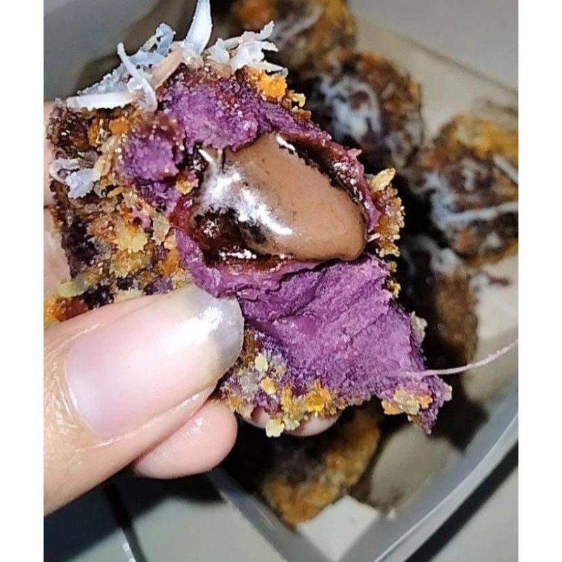 Bola-bola UBI UNGU/Mentah/Matang