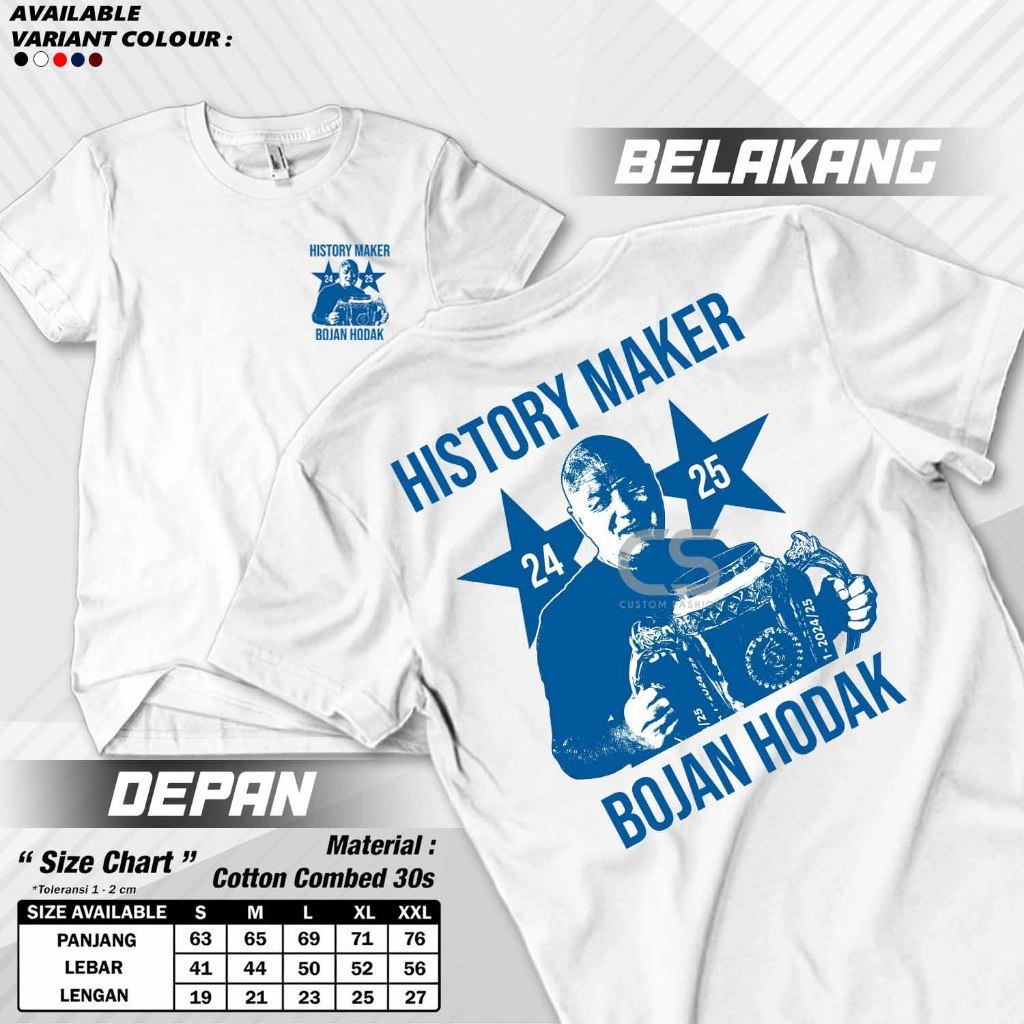 Baju Kaos Official Viking Persib Merchandise Bojan Hodak