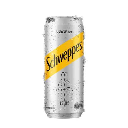 Schweppes Soda Water 250ml | Soda Water Tawar 1 kaleng