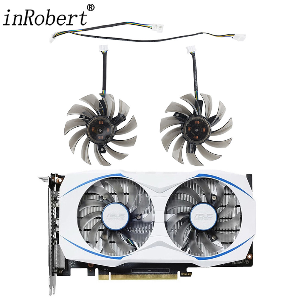 Video Card Fan for ASUS GTX 1050 Ti 760 660 750 Ti 75MM FD7010H12S PLD08010S12H GTX1050Ti Graphics C
