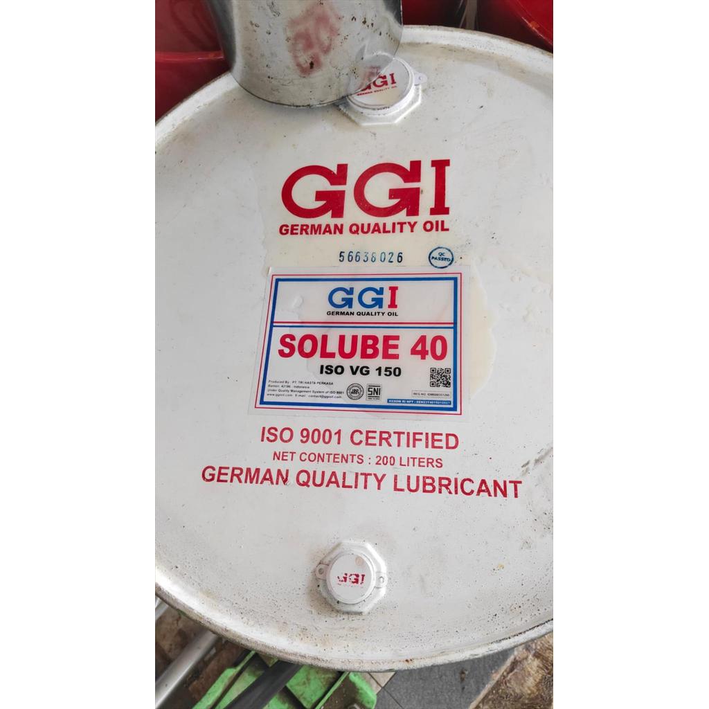 Oli Mesin Diesel Drum GGI Solube 40 VG 150 1 Liter Eceran