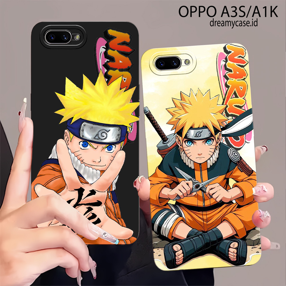 Case Hp Oppo A3s Realme C1 Oppo A1k - C2 Casing Procamera Terbaru Motif NARUTO Softcase Lentur [DM13