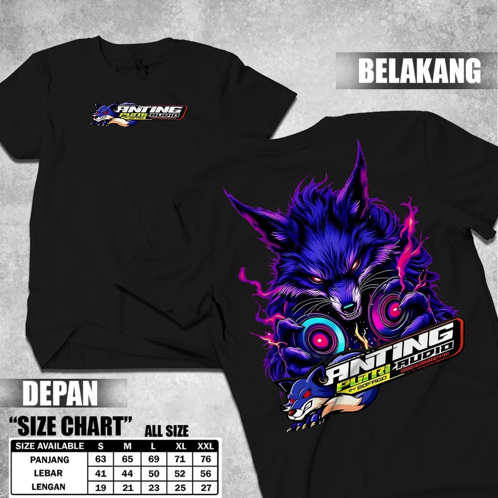 KAOS ANTING PUTRI AUDIO SOUND HOREG