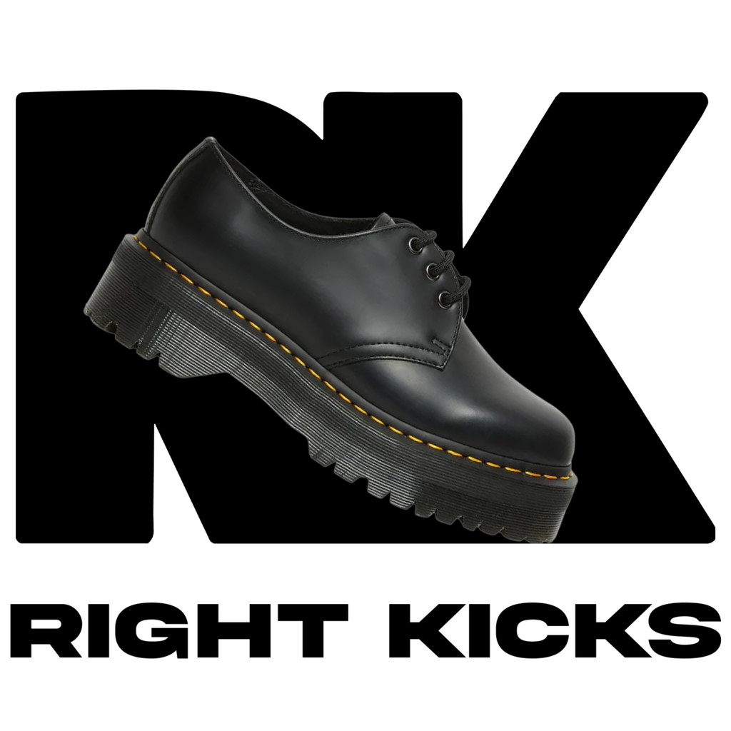 Dr Martens 1461 Quad Platform Black Polished Smooth (25567001)