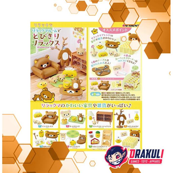 Drakuli Hobbies Toys Re-Ment Rilakkuma Room Figure (Set of 8)