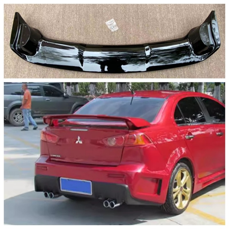 For LANCER Spoiler EVO ABS Material Car Rear Wing Primer Color Rear Spoiler For Mitsubishi LANCER EV