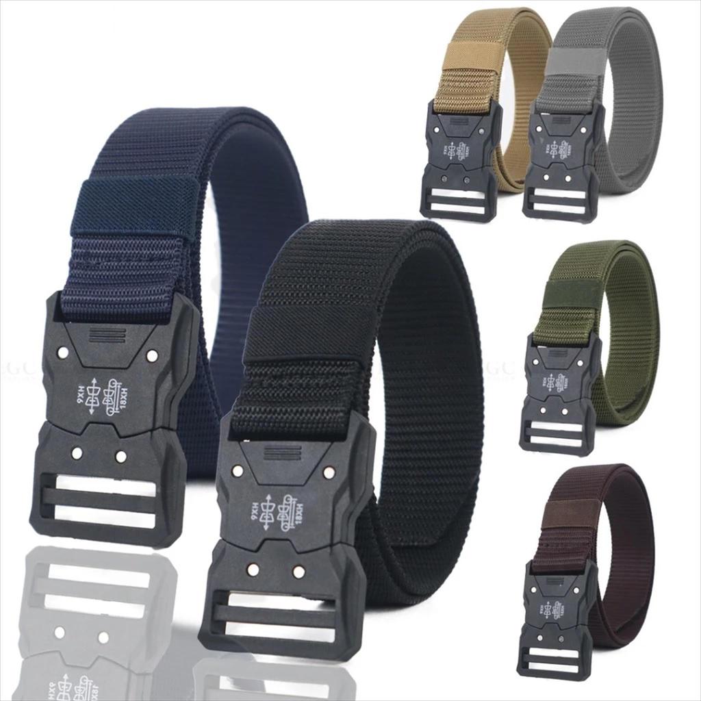 RS 1.293 - Ikat Pinggang Plastik Fiber Gesper Tangguh Mode Militer Pria Gagah Sabuk Kanvas Pria Tali