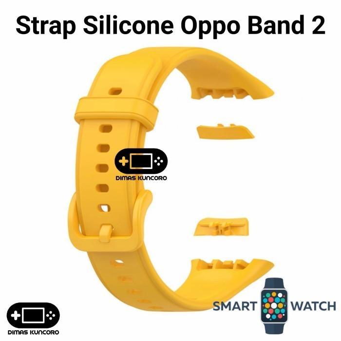Strap Silicone Oppo Band 2 silikon tali jam rubber karet smartband oppo band 2 - Band 2, Kuning