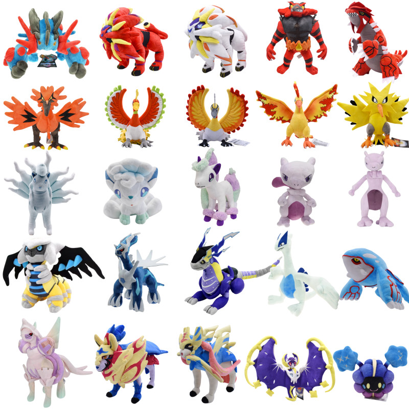 Legendary Pokemon Plush Giratina Lunala Zacian Zamazenta Solgaleo Moltres Kyogre Reshiram Groudon Po