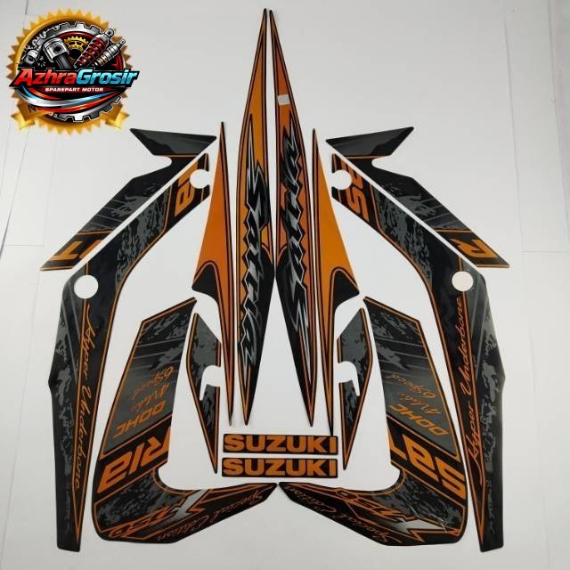 Striping suzuki satria fu f 150 2012 2013 barong se gold list body standar berkualitas termurah