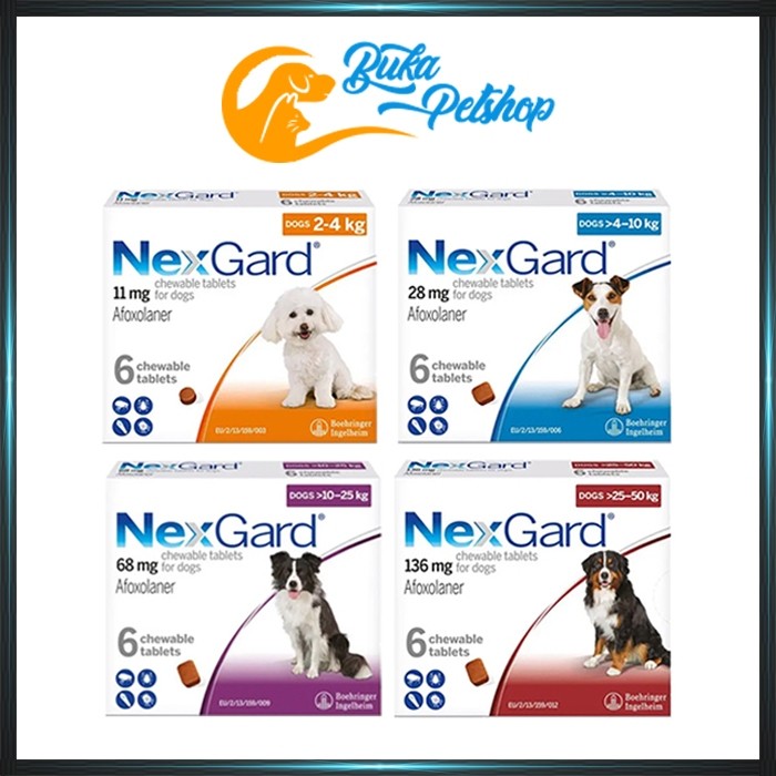 Obat Kutu Anjing Dan Demodex NEXGARD Dog S / M / L / XL