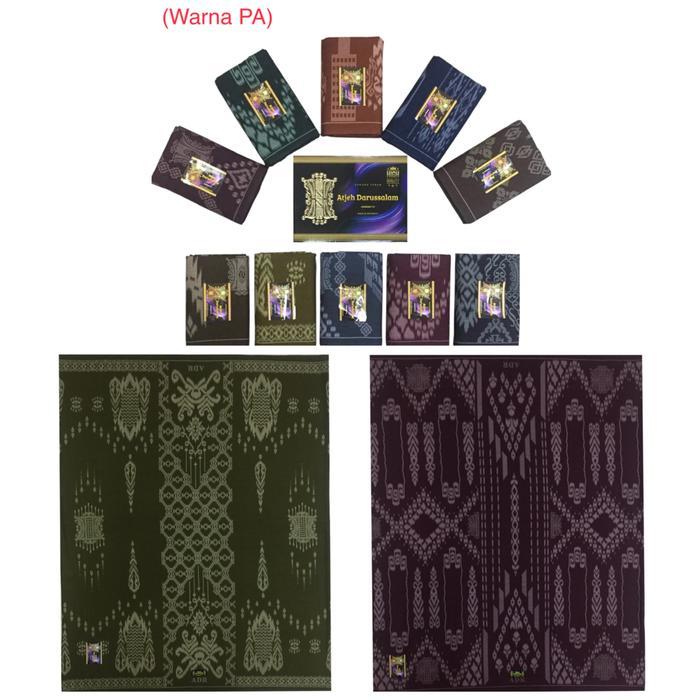 Sarung Tenun Atjeh Darussalam Kembang (Grosir) - Motif Warna PA