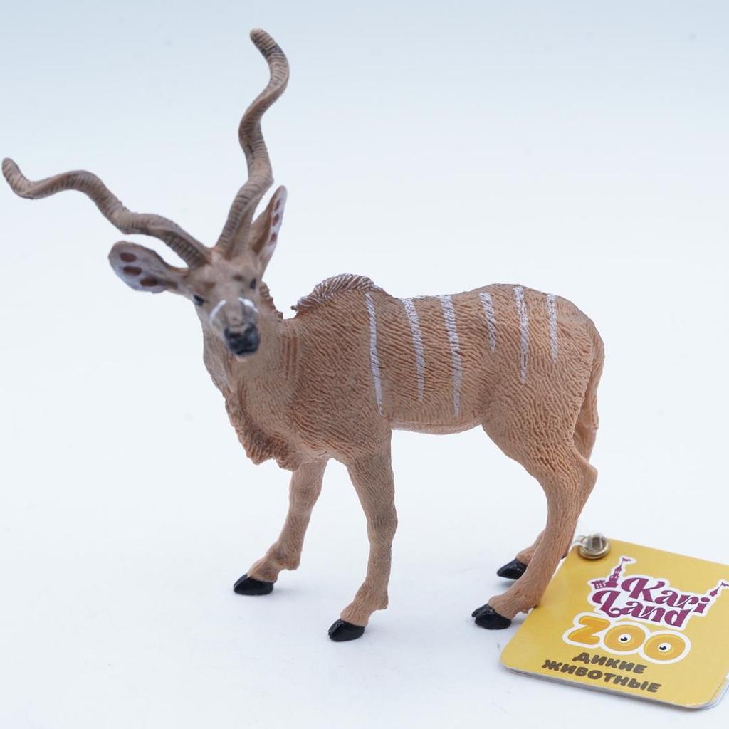 KORI Great Greater Kudu Rusa Antelope Mainan Figure Binatang Miniature Hewan Animal Figurine Pajanga
