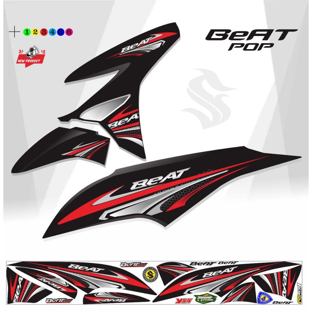 STRIPING BEAT POP / POLET STICKER MOTOR BEAT POP STRIPING MOTOR