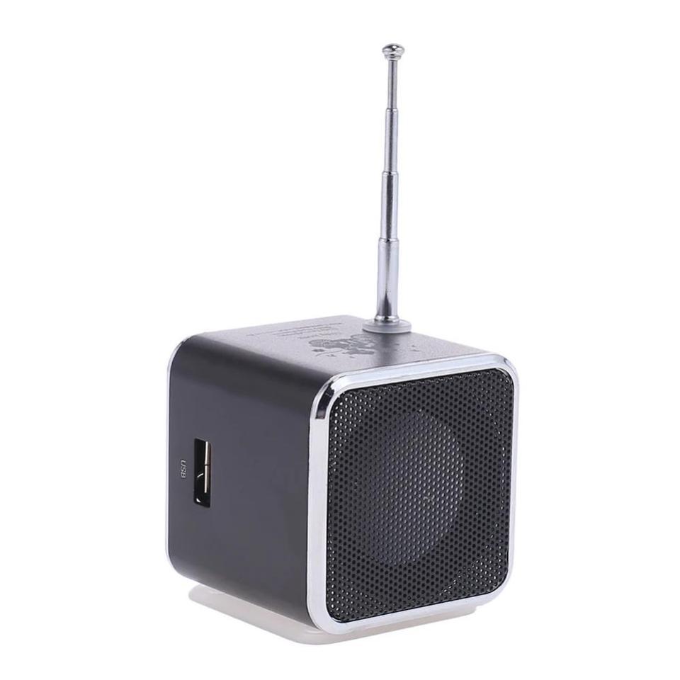 Portable Mini FM Radio USB Rechargeable Portable Radio Digital FM Radio Receiver LED Display Stereo 