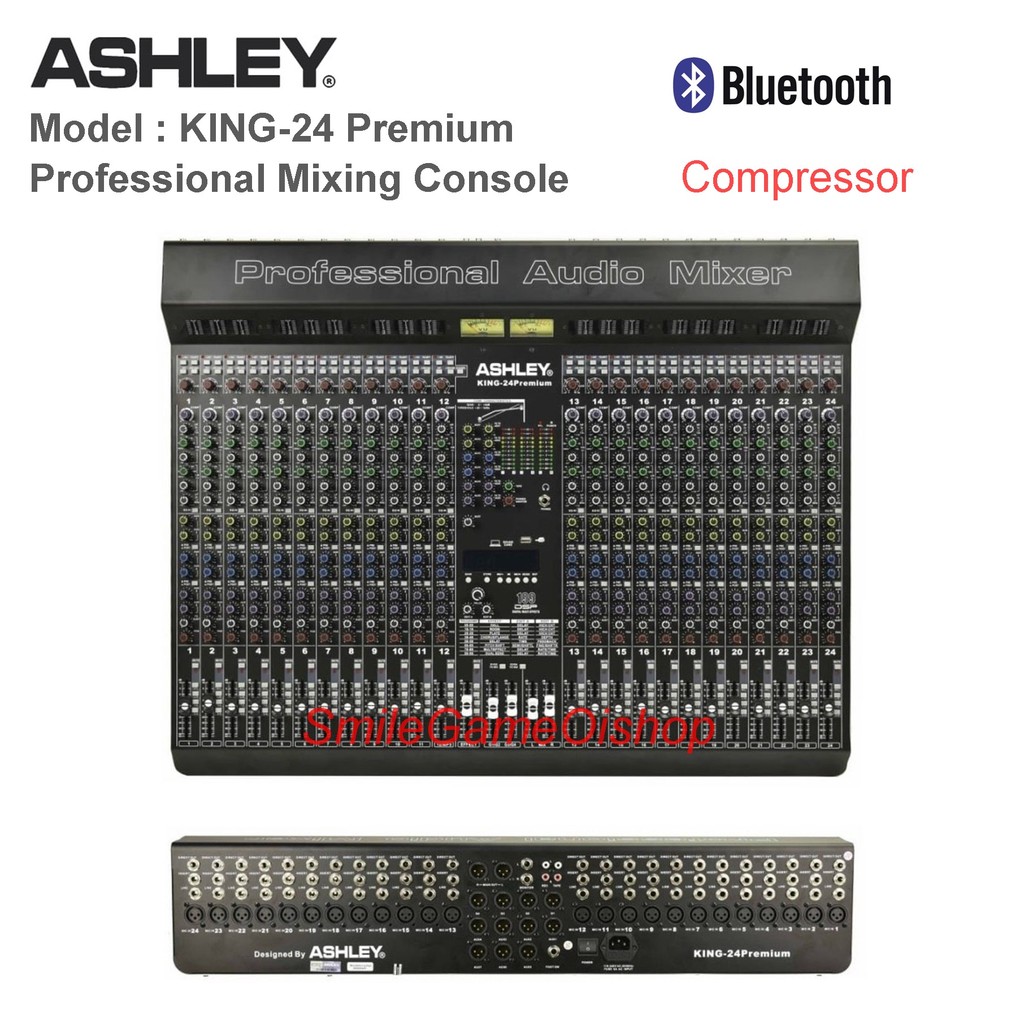 Mixer Ashley King 24 Premium King 24 Premium 24ch  Effect Ashley Reverb 1000 Compressor