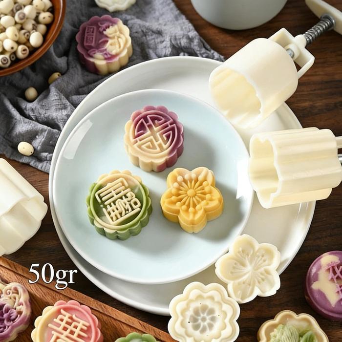 Promo Cetakan Kue Bulan Lebaran/Mooncake Mold 50gr Cetakan Kue/Cetakan Kue Bulan 50gr/Cetakan Moonca