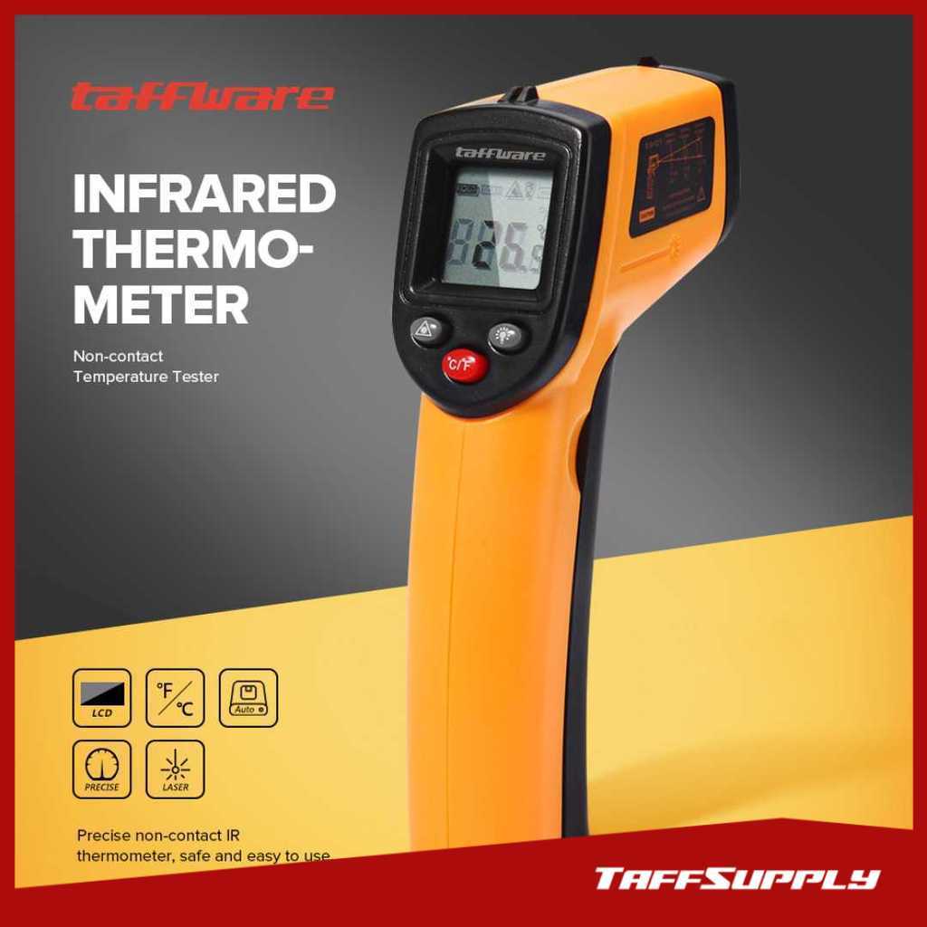 Taffware Thermogun Thermometer Industrial Laser Infrared NonContact - GM320 (CX6000 Series)
