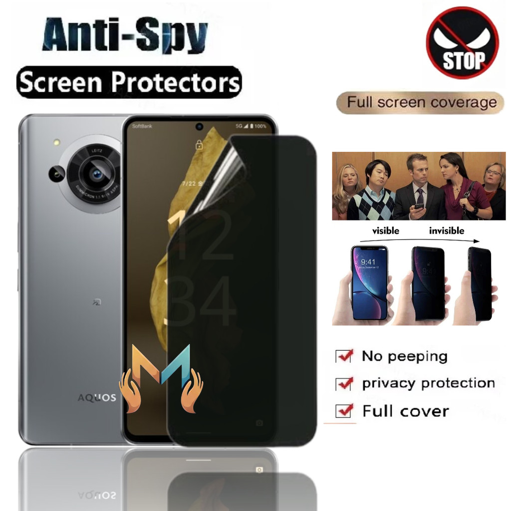 Anti gores Hydrogel spy matte privacy screen protector Sharp Aquos R7 R8S R8S PRO
