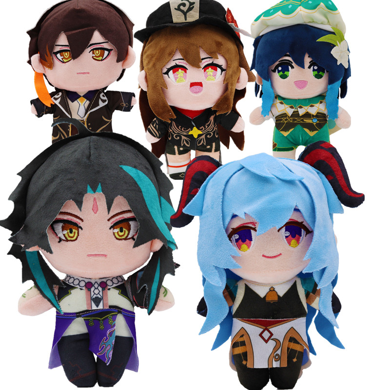 Genshin Impact Game Plush Toy Zhongli Waut Ganyu lucoli Doll Cute Plush Rag Doll ristmas Birthday Gi