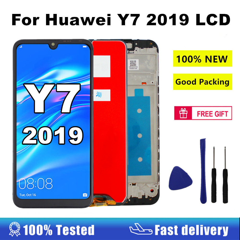 6.26'' Pantalla LCD For Huawei Y7 2019 LCD splay Tou Screen Assembly With Frame For Huawei Y7 Prime 