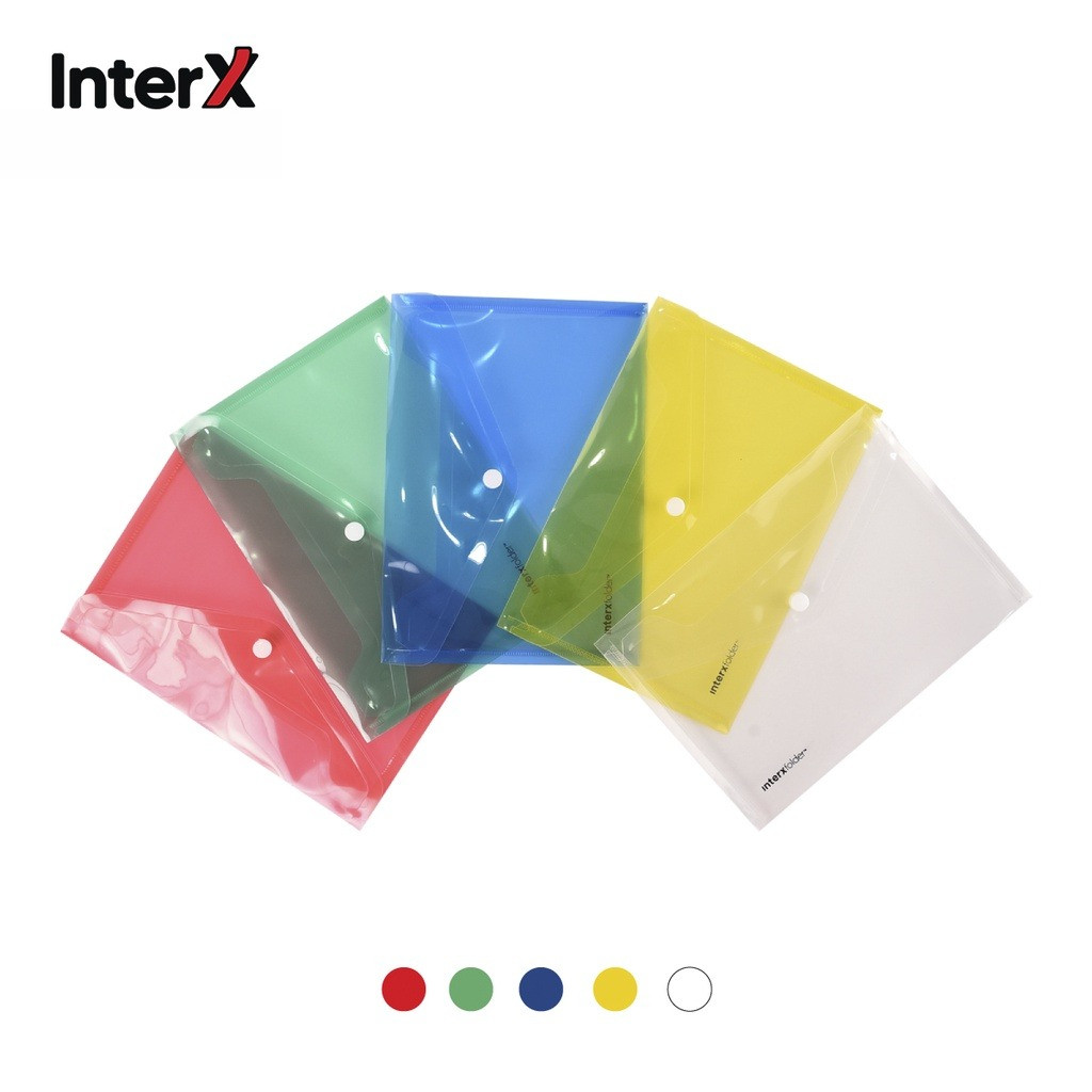 InterX Folder  Map Kancing File Bag Transparan A5
