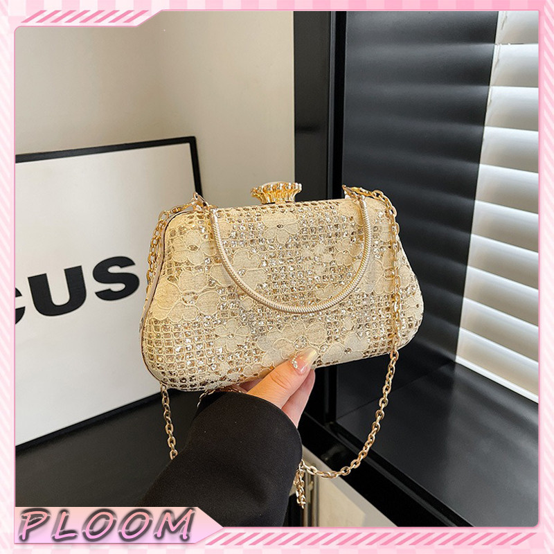 Tas Rantai Wanita Mewah Import untuk Pesta & Pernikahan - Tas Selempang Trendi