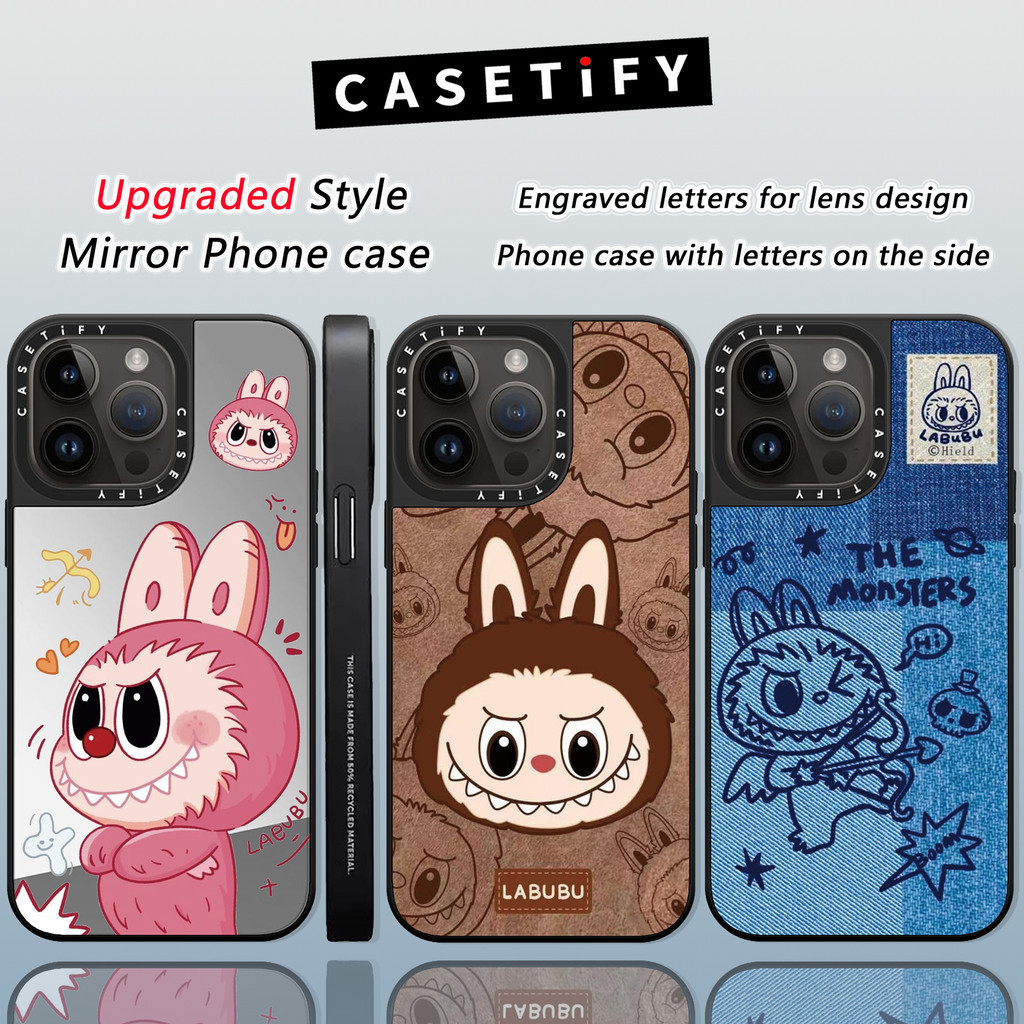 CASETIFY DISCOUNT Monster Cupid Labubu Mirror Phone Case for IPhone 17 AIR 16 15 ProMax 14 13 PRO 12