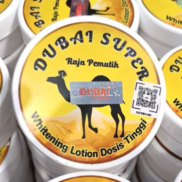 HB Dubai Super Pemutih Badan Dosting Kemasan 300gram