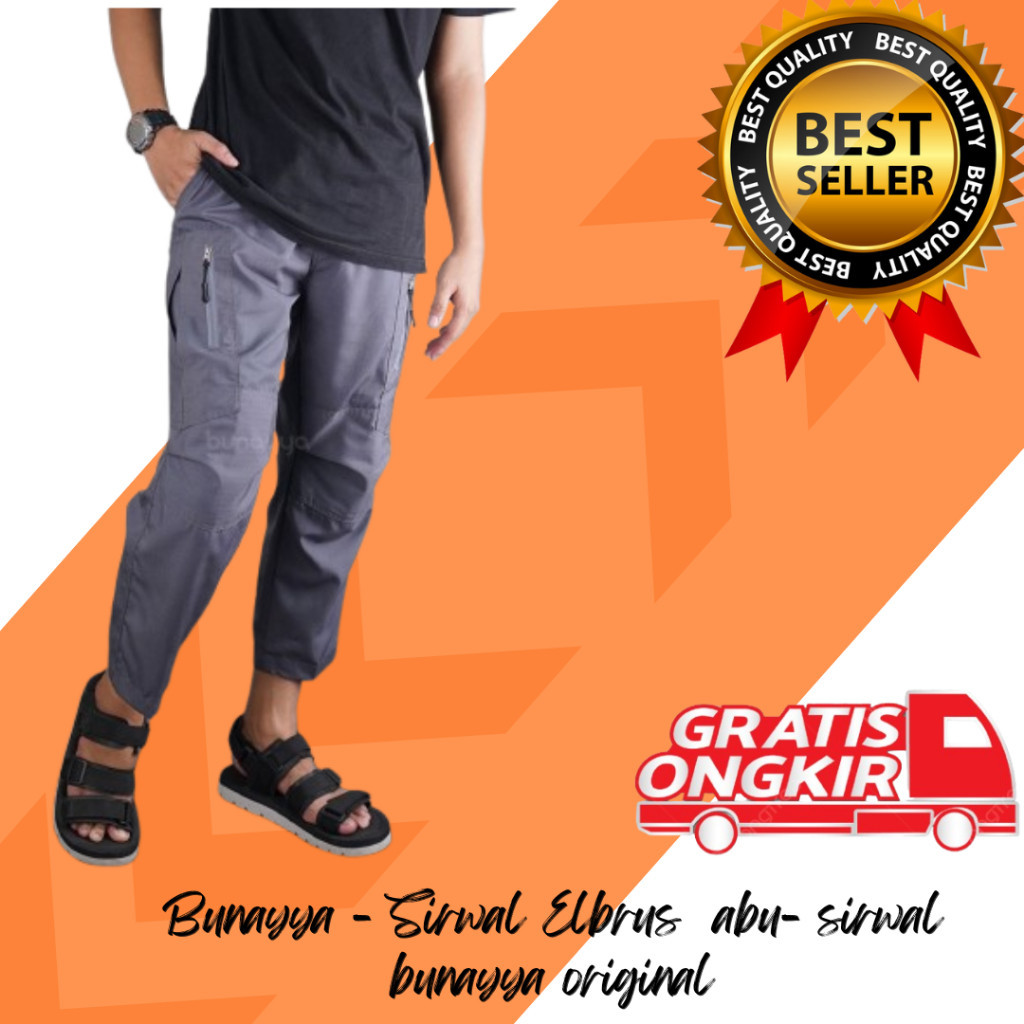 Bunayya celana sirwal muslim pria premium - Bunayya - Sirwal Elbrus Original celana cargo panjang pr