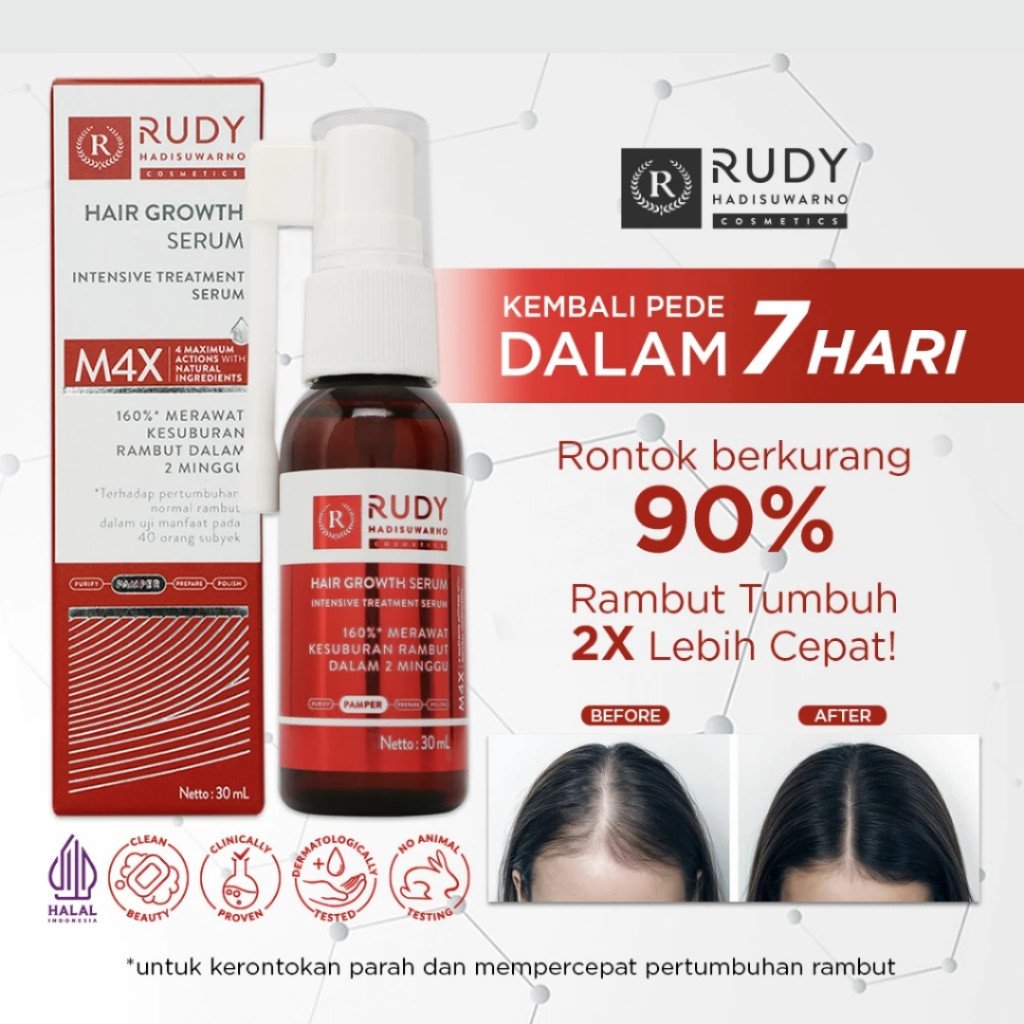 Rudy Hadisuwarno Hair Growth Serum 30ml Anti-Rontok