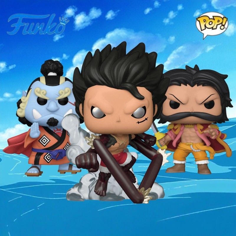 Funko Pop Luffy Action Figures One Piece Series Zoro Usopp Bartholomew Kuma Anime Figureine Collect 