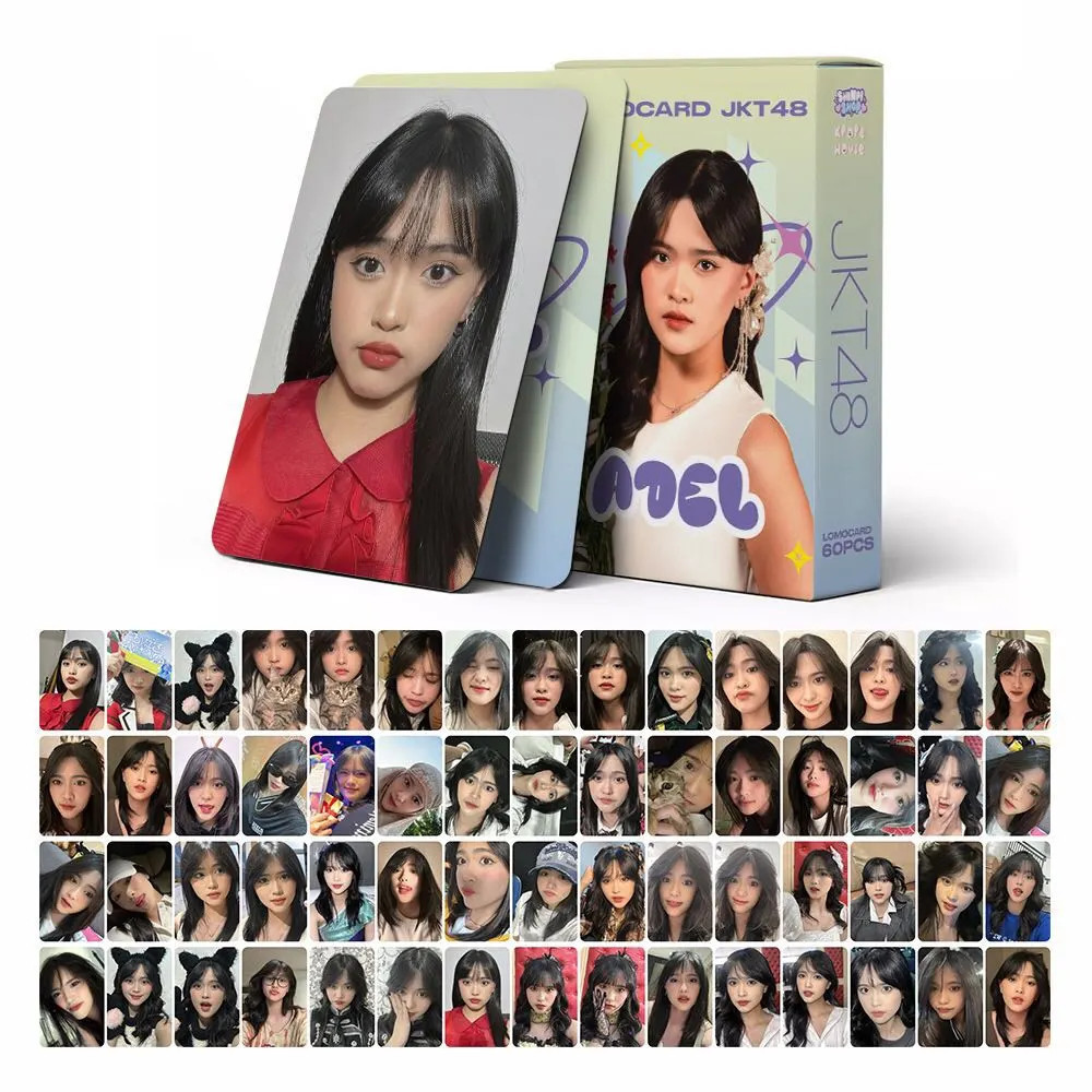 [60Pcs] Pack Photocard Jkt48 Adel Selca Photo Card Lomocard Lomo Wota Wotagei Jkt 48 Oshi Foto Idol 