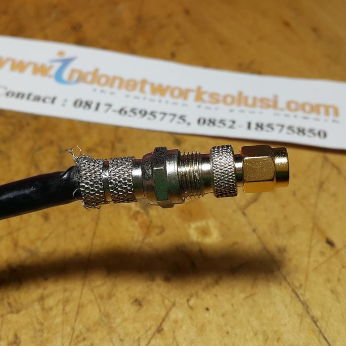 KONEKTOR CONNECTOR CONVERTER SMA M To F F Modem Ke Antena TV Parabola