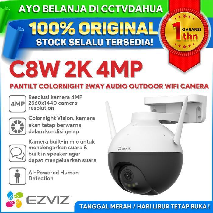 EZVIZ C8W PRO 5MP PANTILT 2 WAY AUDIO ALARM SIRENE OUTDOOR WIFI CAMERA - C8W-4MP-NON, NON- AP