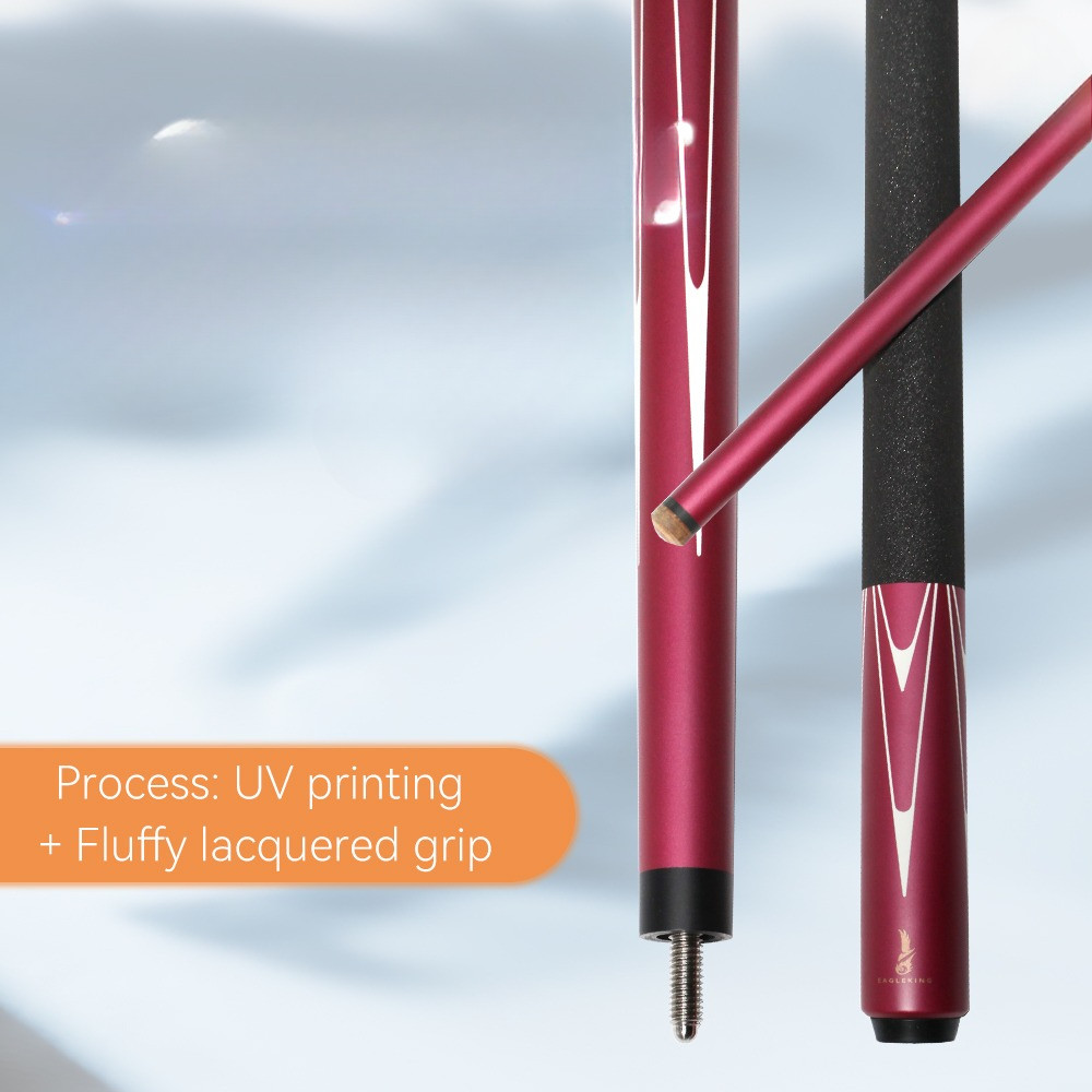 Fiberglass Pool Cue 1474mm Length for Black 8 9 Ball Play