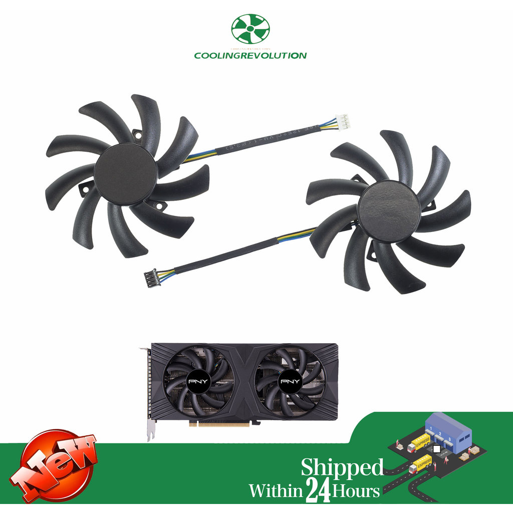 85MM T129215SU DC12V 0.50AMP 4-Pin Graphics card fan for PNY GeForce RTX 4070 4060 Ti 4060 VERTO Dua