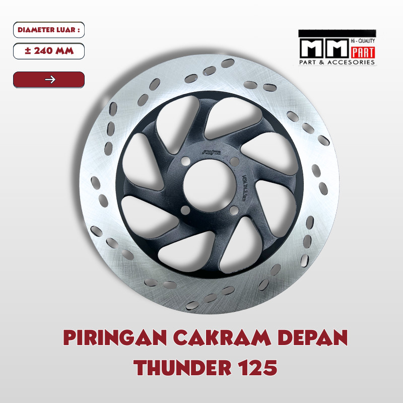 PIRINGAN CAKRAM DEPAN THUNDER 125 - DISK CAKRAM REM MOTOR SUZUKI THUNDER 125
