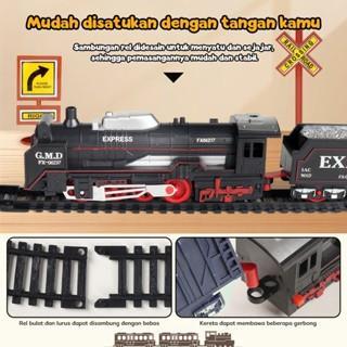 kidditoy Mainan Kereta Api Elektrik Rail King Kereta Api Panjang Kereta Api Rel Mainan Rail Kereta  