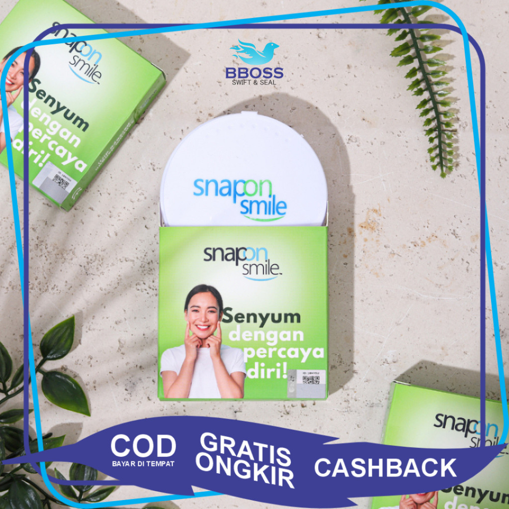 (PRODUK TERLARIS) [BBOSS] Snap On Smile Gigi Palsu Silikon - Snap On Smile Teeth Veneer - Perawatan 