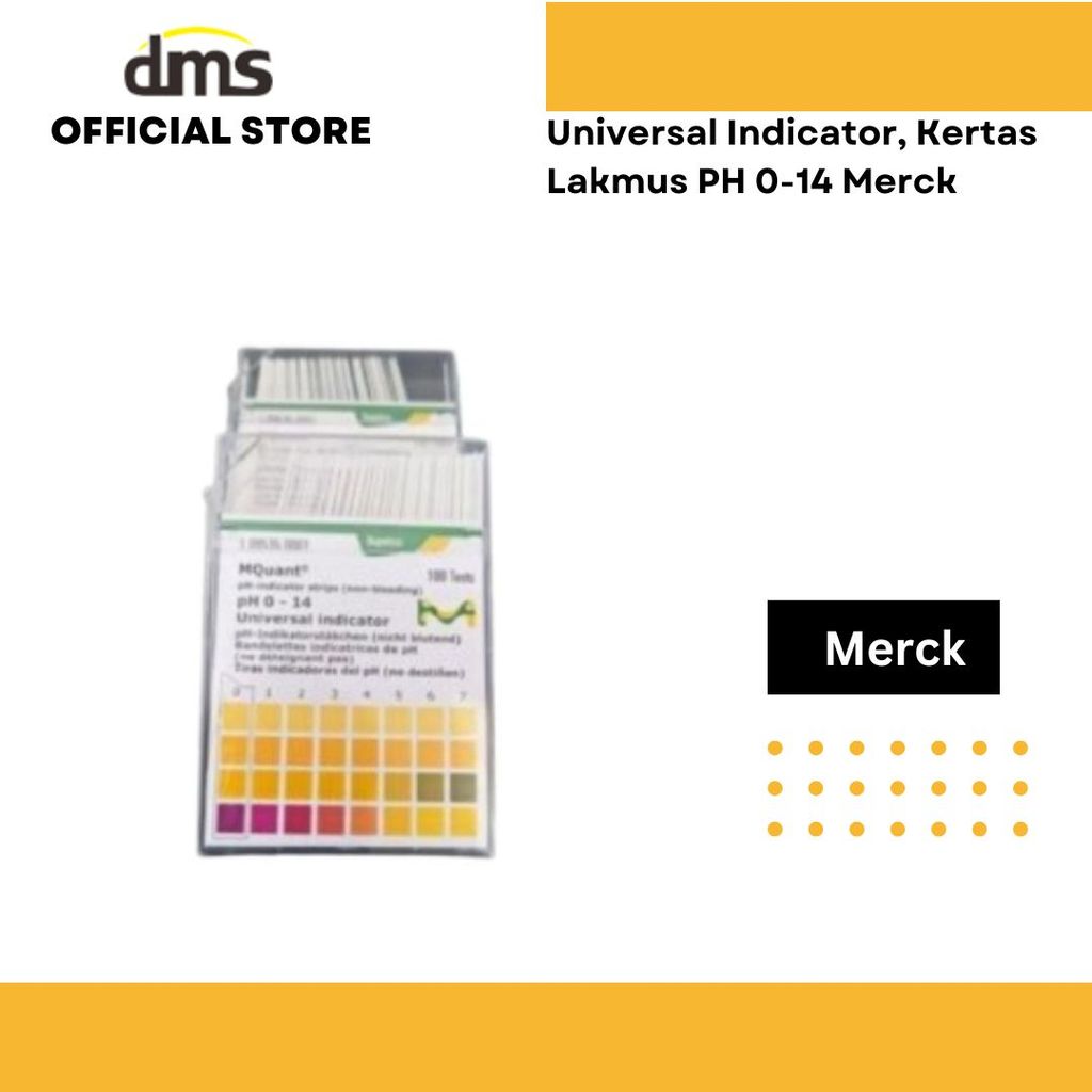 Universal Indicator, Kertas Lakmus PH 0-14 Merck