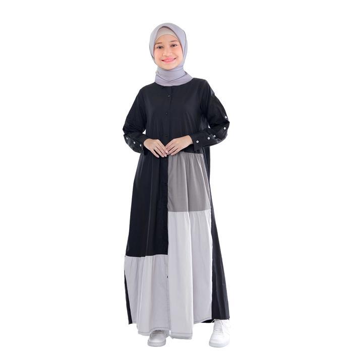 Lunangoofficial -  Gamis Wanita Anak Terbaru LGA 884 Kekinian Katun Premium Busana Muslimah Casual D