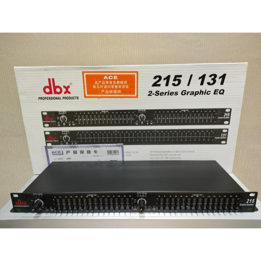 EQ DBX 215 / EQUALIZER 215 GRADE A