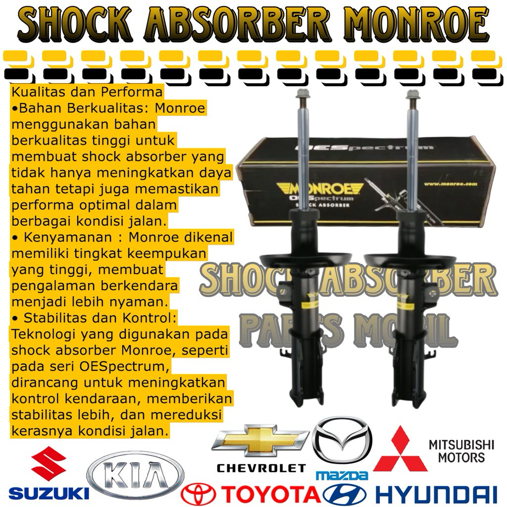 SHOCKBREAKER DEPAN STARLET KAPSUL EP80 EP81 EP82 ORIGINAL MONROE OESPECTRUM