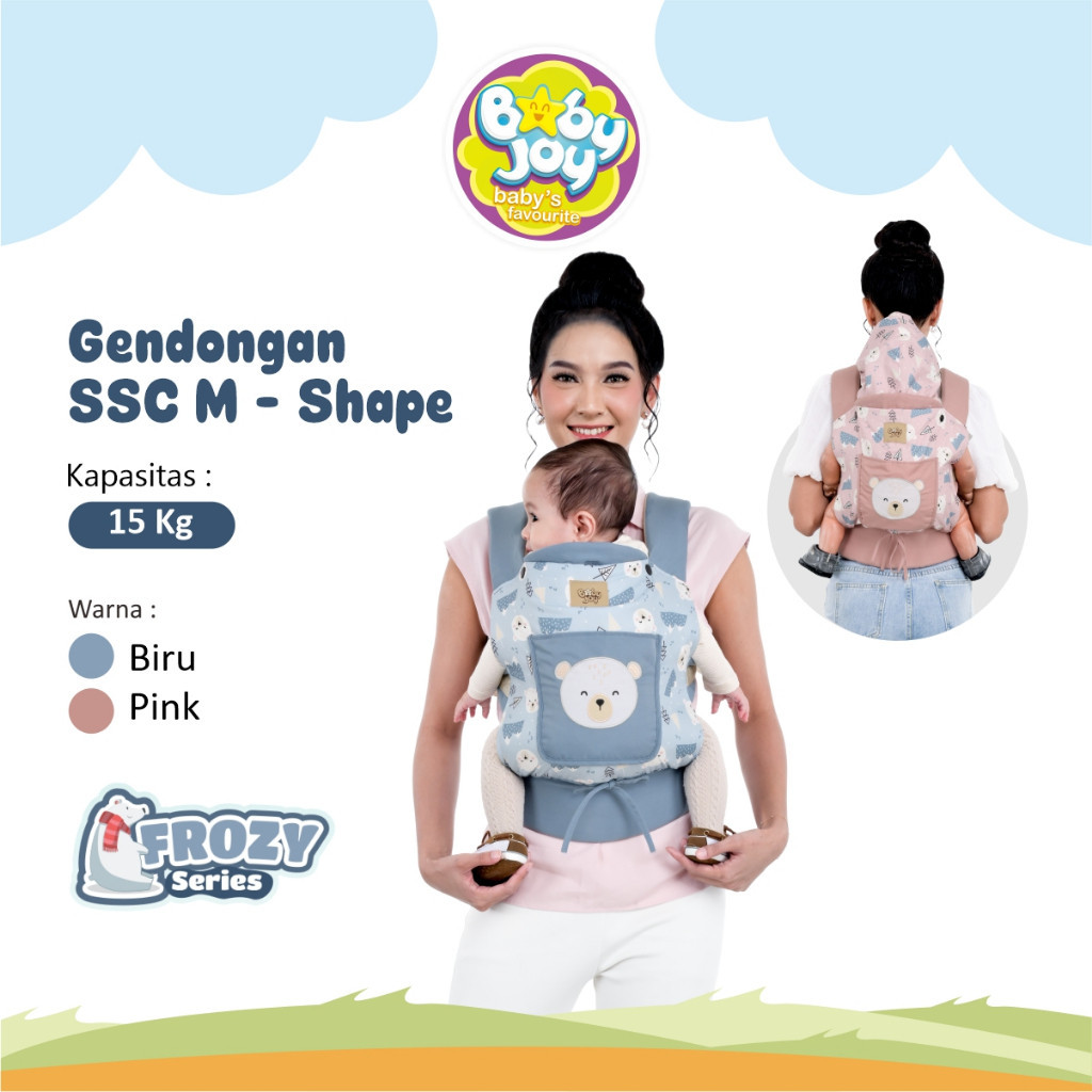 Baby Joy Gendongan SSC M-Shape Frozy Series BJG3082 - Gendongan M Shape Bayi