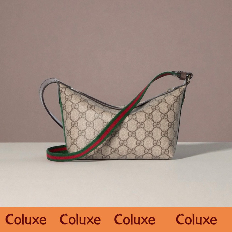 GUCCI Ophidia Mini Shoulder Bag in GG Supreme Monogram with Crossbody Strap
