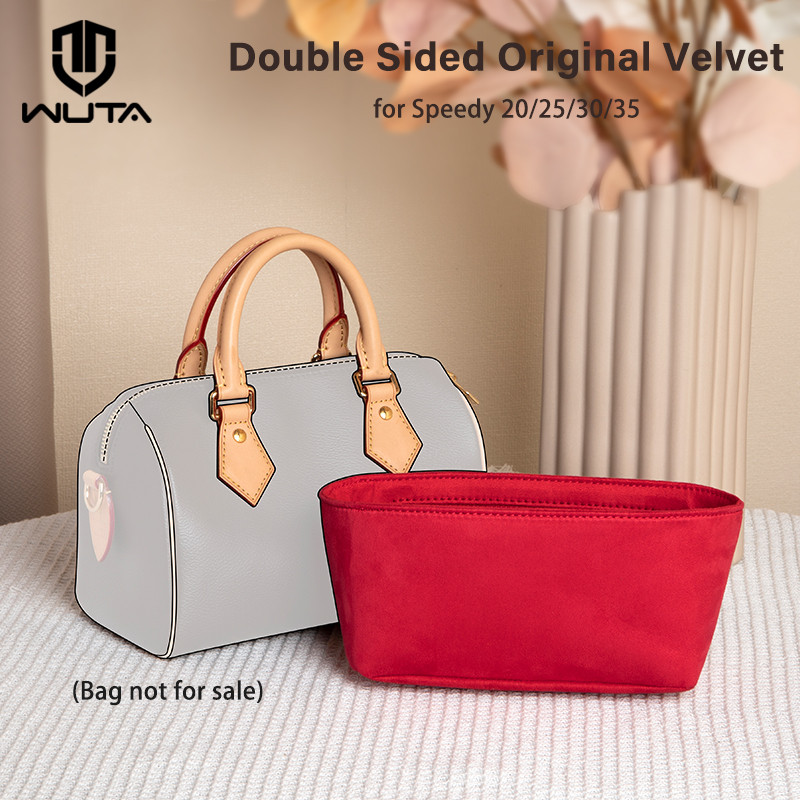 WUTA Original Velvet Bag Organizer For LV Speedy 20 25 30 35 Purse ert Handbag Inner Bag Portable Tr