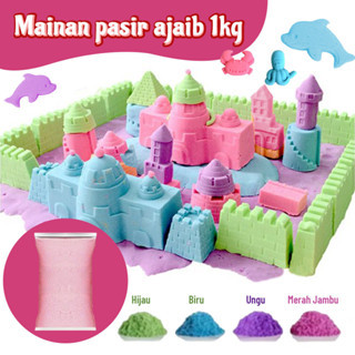 REFILL 1KG Edukasi Pasir Ajaib / Anak Play Sand / Mainan Mainan Pasiran / 1KG Mainan REFILL