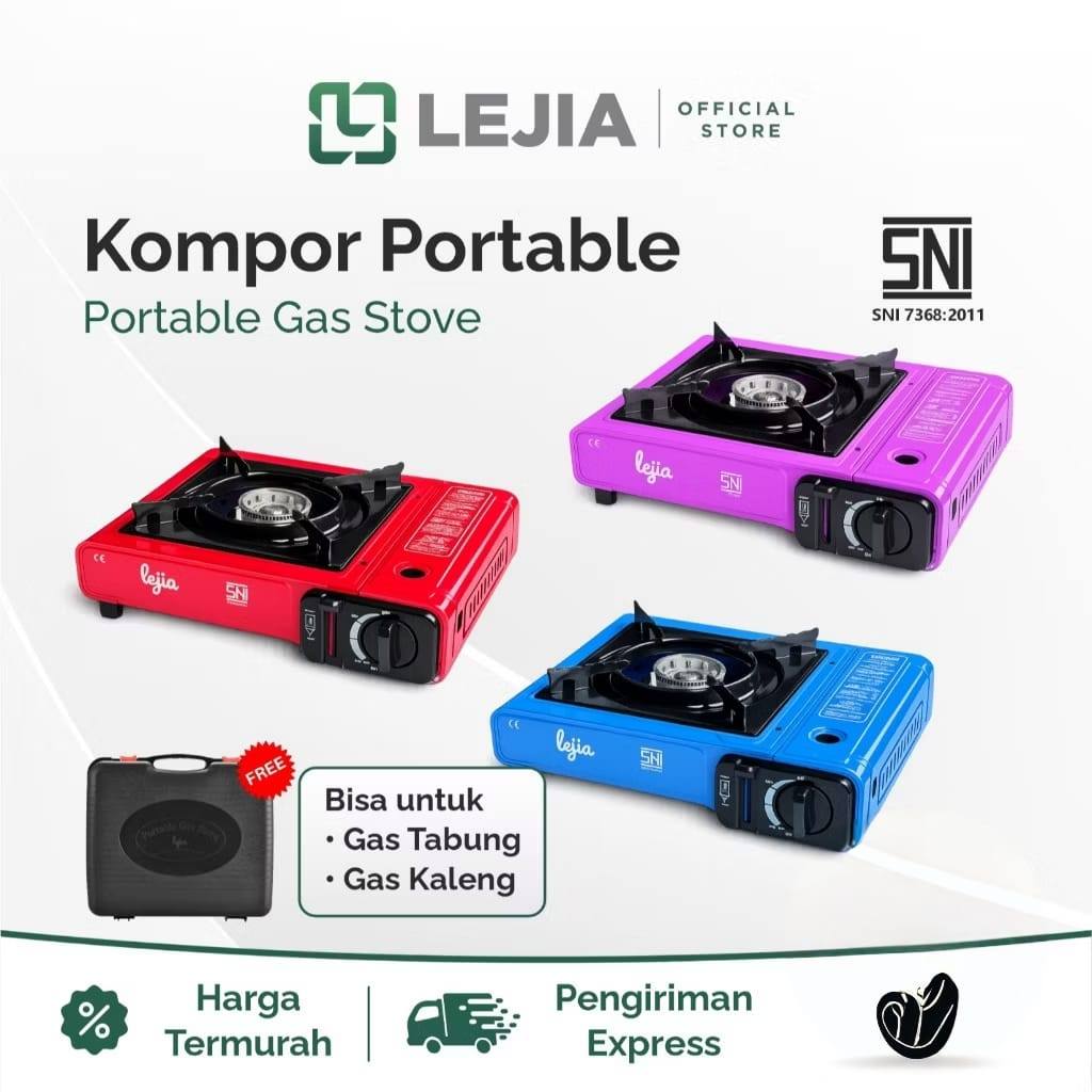 Kompor Gas Portabel 1 Tungku Kompor Portabel Gas 2 in 1 Kompor Camping
